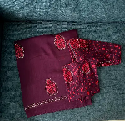 Saree with Stiched blouse (Brand New)