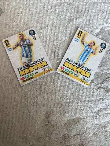Messi and Di Maria card sale adrenalyn