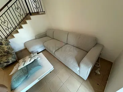 Pan home L shape sofa beige Perfect Condition