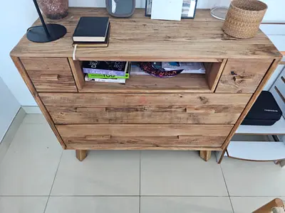 Wooden chest of drawers (Natural)