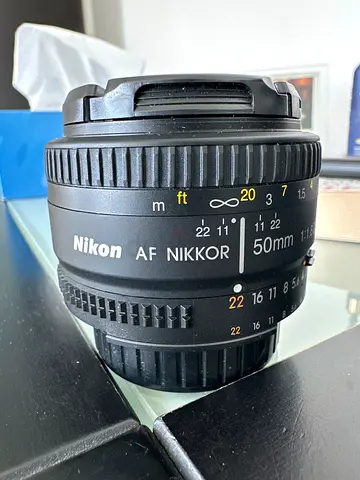 Nikon AF Nikkor 50mm f/1.8 D Prime Lens (Used)