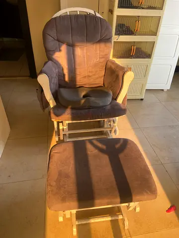 Used baby glider rocker with ottoman - comfortable nursing chair