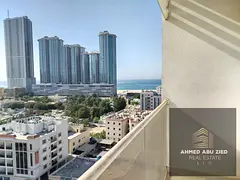 2 Master Bedroom Apartment for Annual Rent on Ajman Corniche with Direct Sea View, 1,700 Sq. Ft., B