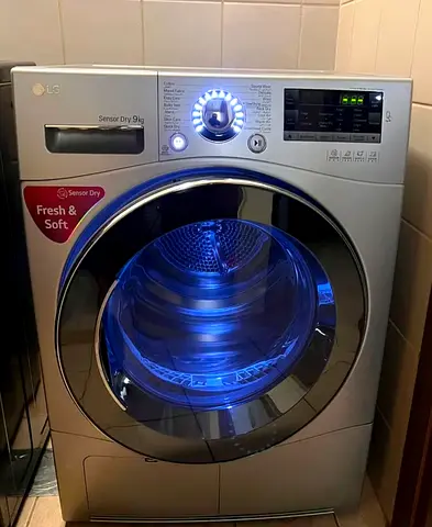 Free Delivery- LG 9KG Sensor Dryer Clothes Latest Model With Digital Clock 60x60 cm