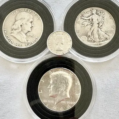 Silver U.S. Half Dollar Collection (old antique coins)
