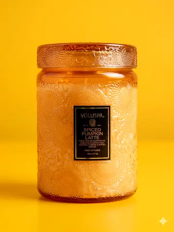Voluspa Spiced Pumpkin Latte Decorative Scented Candle (Large)