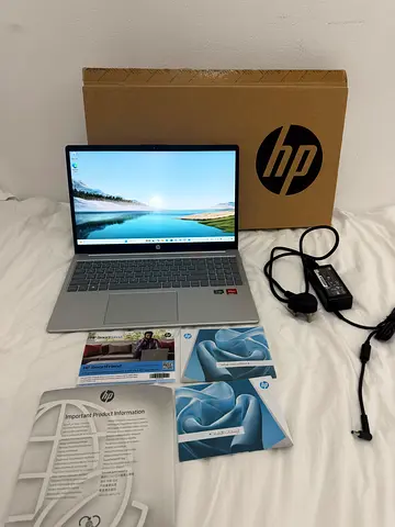 HP 15 Laptop (Ryzen 5, 8GB RAM, 512GB SSD) - Box & Charger Included