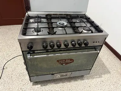 Bompani Stainless Steel Gas Cooker with 5 Burners