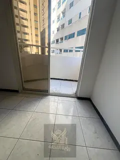 Annual rent apartment in Al Majaz 2 Jamal Abdul Nasser Street one bedroom hall central AC and gas ba