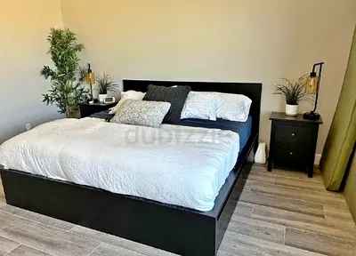 Ikea King Size Bed with Mattress Available in Perfect Condition