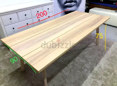 8-seater dining set (200x90x75 cm)