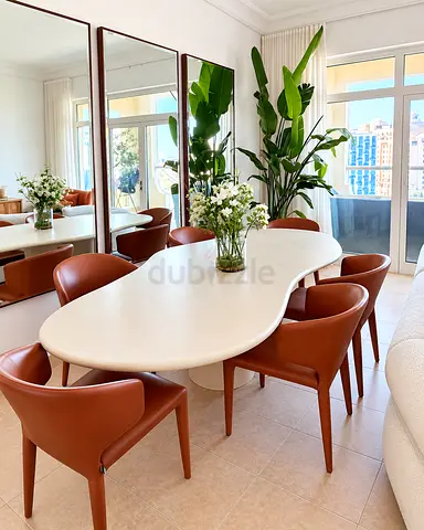 DAZE Designer Dining Table 260×120 cm + 6 Chairs