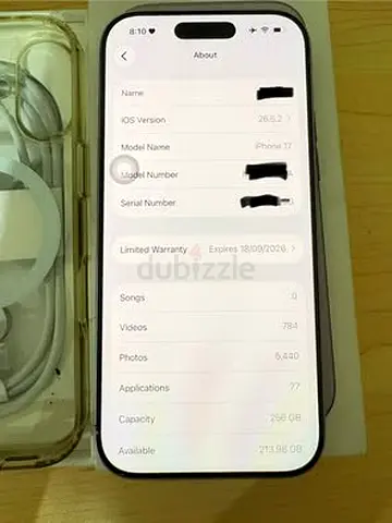 iPhone 17 256GB - Perfect Condition with Complete Accessories