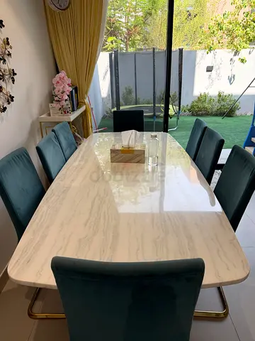 8 chair dining table