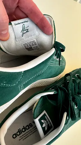 Adidas green suede sneakers, never used