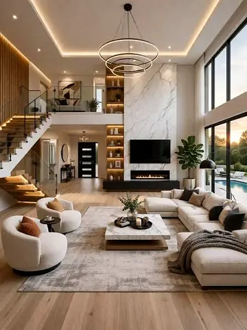 Complete Villa Construction & Custom Staircase Design Services