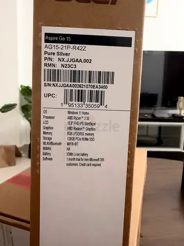Acer Aspire Go 15 Laptop - Brand New in Box