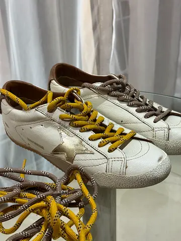 Golden Goose True-Star Sneakers – Cream Nappa Leather