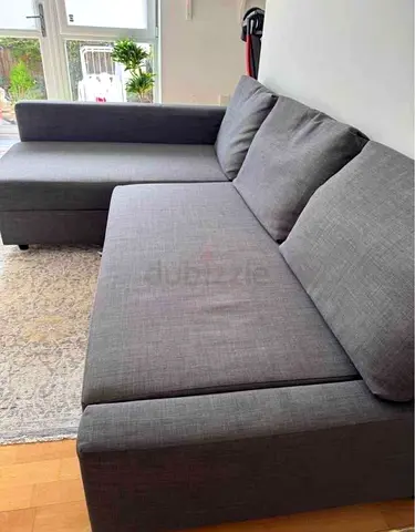 Grey L-shaped Corner Sofa bed Good Condition