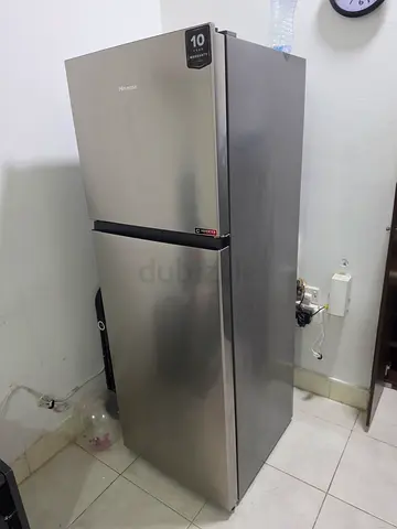 Hisense 2-Door Refrigerator (Stainless Steel) - Good Condition