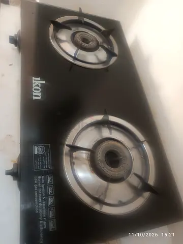 Ikon 2-Burner Glass Top Gas Stove - Used, Working