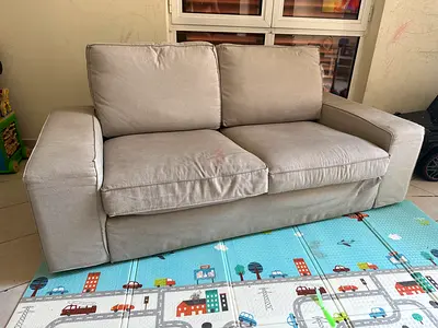 IKEA Light grey 2-seater fabric sofa in good condition