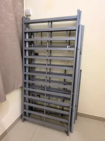 Bunker Bed - Metal slatted single/double bed frame (disassembled) - good condition