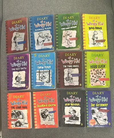 Diary of a Wimpy Kid collection - Set of 12 paperback books