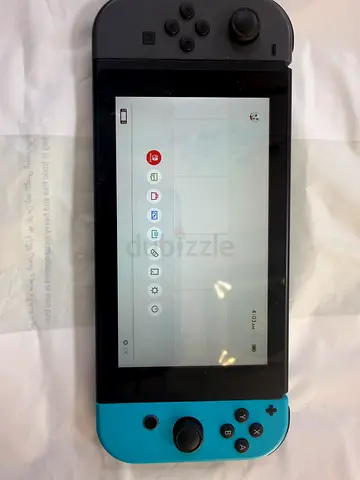 Nintendo Switch Console with Joy-Con (Gray + Neon Blue) - Working