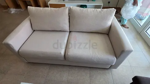 Almost brand new Condition Ikea Vimle Two Seater Sofa bed Beige
