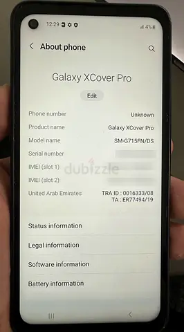 Samsung Galaxy XCover Pro 64GB, rugged phone, dual SIM