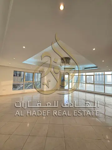 *For Annual Rent in Sharjah – Al Khan Area | 3 Bedrooms + Living Room + Maid’s Room with Direct Sea