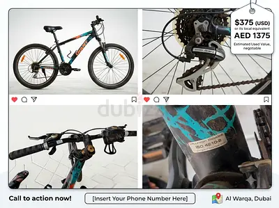 Used Shimano Acera Rear Derailleur for Mountain/Hybrid Bike