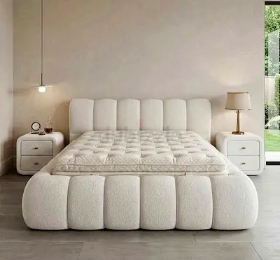 Brand New Luxury Cotton fabric Queen Bed including Medical Mattress Available