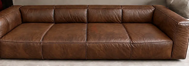 Marina Home leather Sofa- Urgent sale due to relocation — significantly reduced from the original