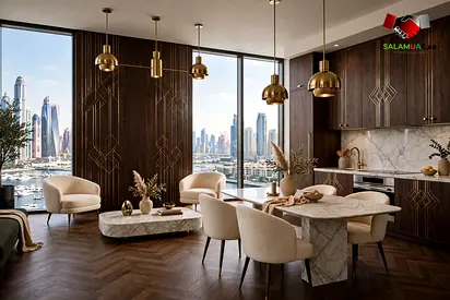 Penthouse Renovation with Walnut & Brass Luxury Finishes – Bespoke Turnkey Contracting