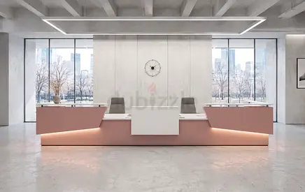 Contemporary U-Shape Reception Desk | Ergospace UAE