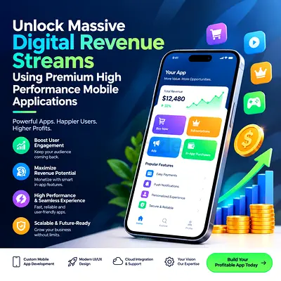 Unlock Massive Digital Revenue Streams Using Premium High Performance Mobile Applications