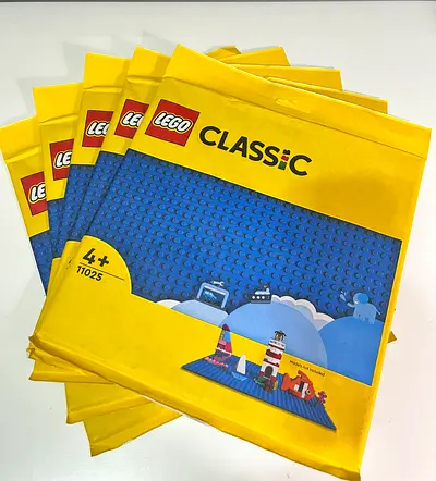 LEGO Blue Baseplates 11025 (5 pcs, New)