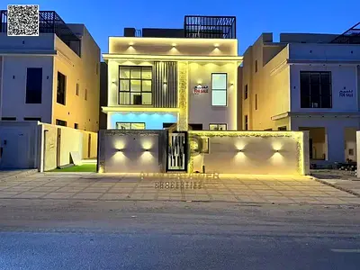 فيلا فاخرة بمسبح للبيع في الحليو 1 – عجمان | 5 غرف ماستر + رووف | السعر شامل رسوم التسجيل والتملك!
