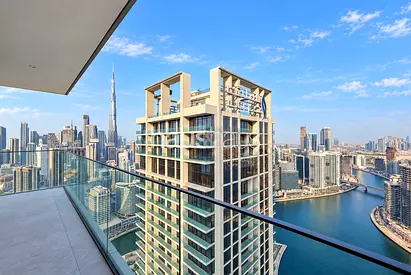 4BR + Maids| High Floor| Canal + Burj Khalifa View