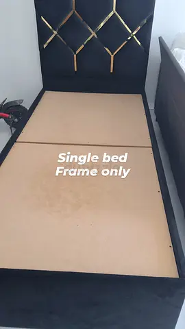Single bed frame with padded headboard (frame only)