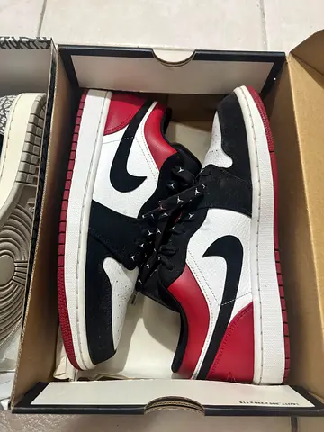 Jordan 1 low black toe