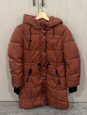 Steve Madden Women's Hooded Puffer Anorak / Utility Coat