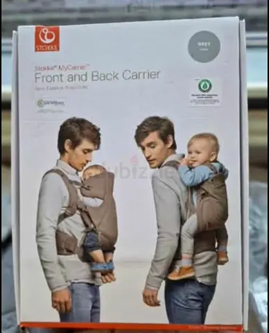 Stokke MyCarrier Front and Back Baby Carrier - Grey (Like New in Box)
