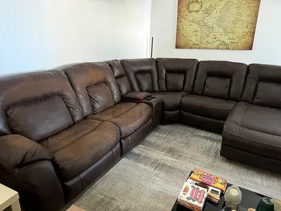 Couch 6 seaters leather