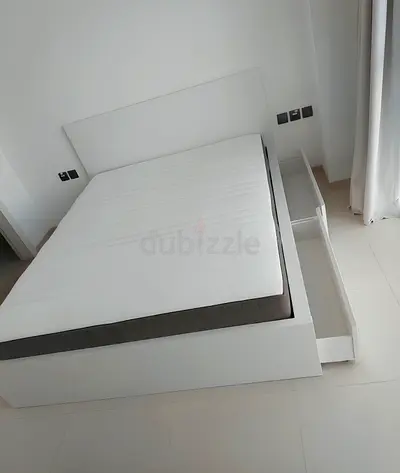 Ikea malm queen bed with ikea mattress like new