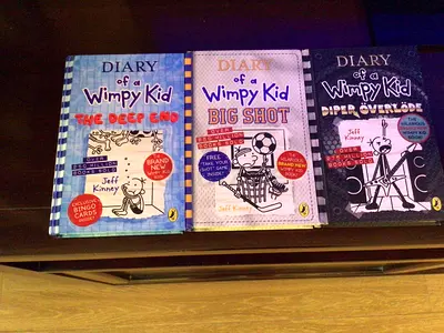 3 hard back diary of the wimpy kid books