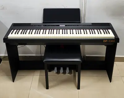 The Steiner DP-1300B Digital Piano (Black) is an 88-key hammer-action digital piano