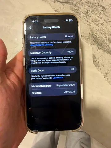 I phone 17 Air White Color 1TB